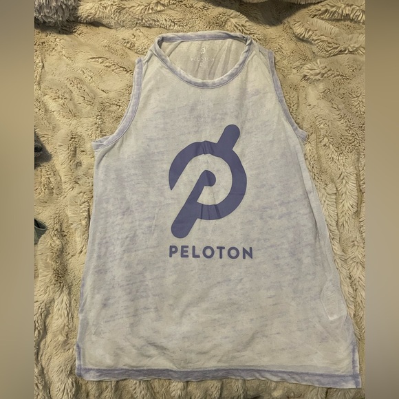 Débardeur Peloton Violet Pour Femme - Logo Burnout, Taille S, Tenue Cyclisme Fitness